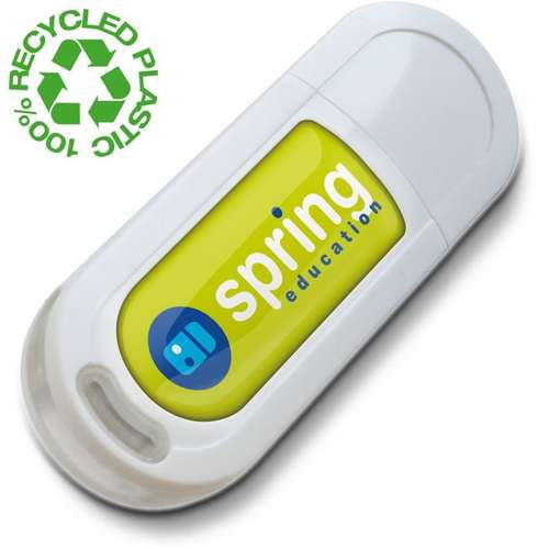 Clés usb classiques - Clé USB publicitaire écologique recyclée à capuchon clipsé - Eco2 - Pandacola