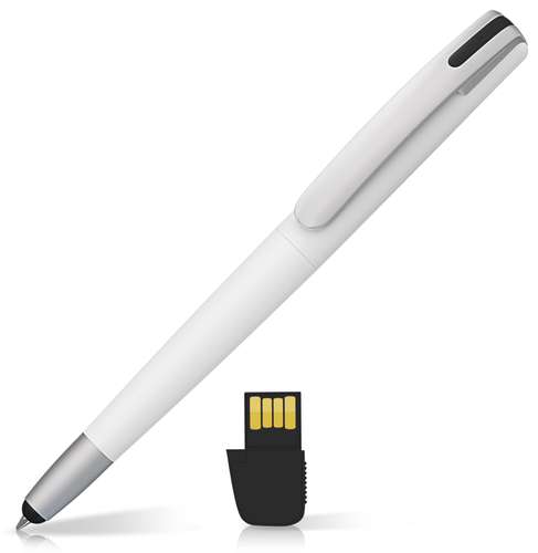 Stylos usb - Stylo USB publicitaire avec embout stylet silicone - Smart Pen Trio - Pandacola