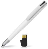 Stylo USB publicitaire avec embout stylet silicone - Smart Pen Trio - Pandacola