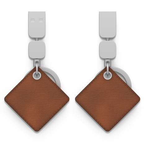 Clés usb classiques - Clé USB haut de gamme porte-clés carré - Iron Signature Carré - Pandacola