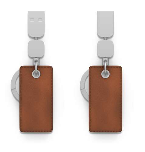 Clés usb classiques - Clé USB premium porte-clés rectangle - Iron Signature Rectangle - Pandacola
