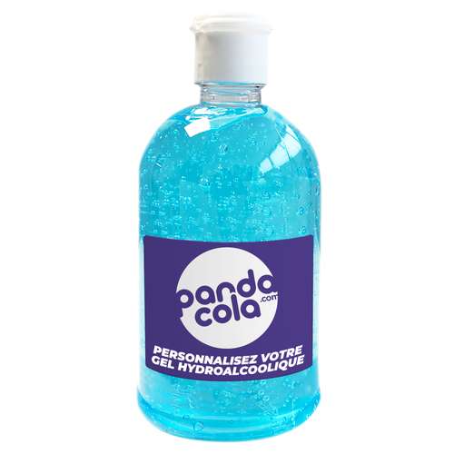 Gels hydroalcooliques - Gel hydroalcoolique 500 ml avec étiquette personnalisée - Midou - Pandacola