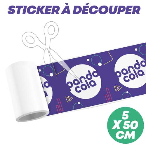 Stickers pour le sol - Sticker de sol personnalisé de distanciation sociale 50x5 cm - Betsy - Pandacola