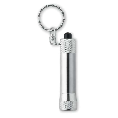 Police amovible porte-clés en aluminium DEL lampe de poche 1 AAA Batterie incluse NEUF 