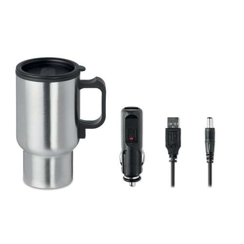 Mugs - Mug avec chargeur allume-cigare pour maintien au chaud 450 ml - Car Mug - Pandacola