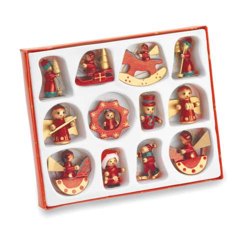 Autres décorations de Noël - Set de décorations publicitaire de noël pour sapin (12 pièces) - Sanfam - Pandacola