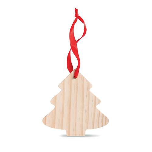Autres décorations de Noël - Sapin de noël publicitaire en bois à accrocher - Roubo - Pandacola