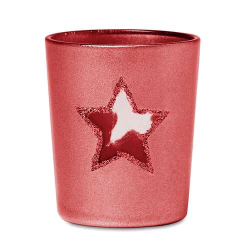 Photophores et bougeoirs - Bougeoir personnalisé en verre avec étoile et bougie incluse - Sunny Star - Pandacola