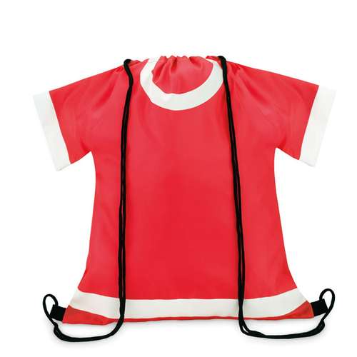 Sacs à cordelettes - Sac à dos personnalisé à cordelettes en forme de t-shirt 210D - Shirtee - Pandacola