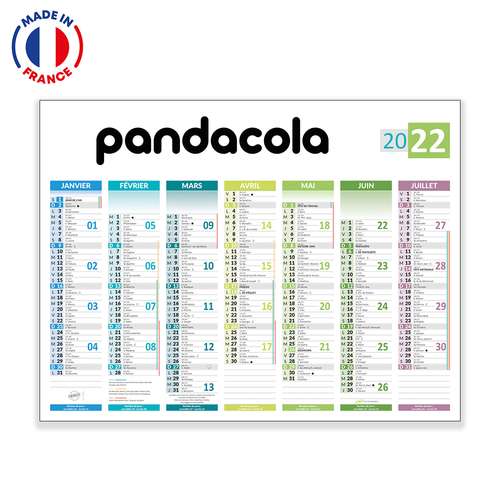Calendrier bancaire - Calendrier bancaire personnalisable Prisme - Made in France - Pandacola