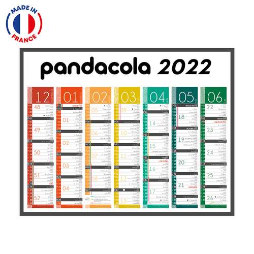 Calendrier bancaire - Calendrier bancaire personnalisable Tendance - Made in France - Pandacola