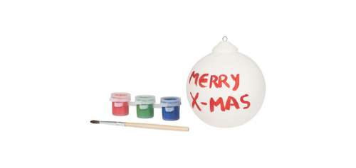 Boules de Noël - Boule de noël personnalisée en céramique à peindre avec matériel inclus - Boly Pinty - Pandacola