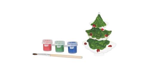 Autres décorations de Noël - Sapin de noël personnalisé en céramique à peindre avec matériel inclus - Three Pinty - Pandacola