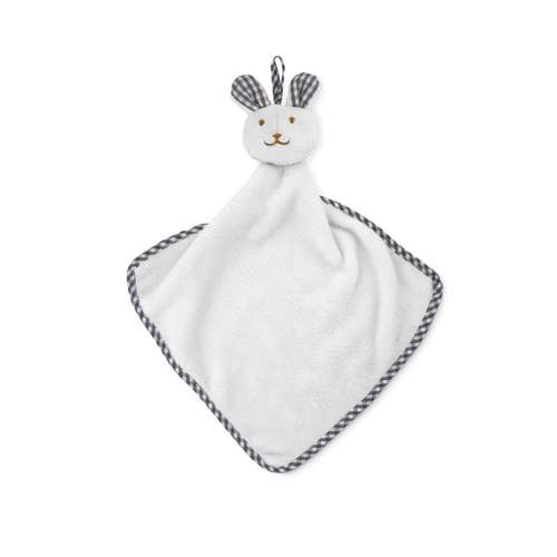Doudous - Doudou personnalisé lapin pour bébé avec corps serviette 180 gr/m² - Hug Me - Pandacola