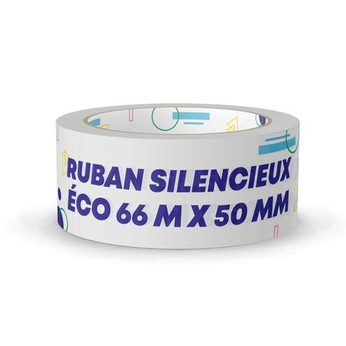 Rubans adhésifs - Ruban adhésif silencieux publicitaire pour emballage longue durée - Tsaba 66mx50mm - Pandacola