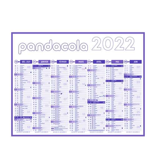 Calendrier bancaire - Calendrier bancaire personnalisable 2022 multi-taille - Premium - Pandacola