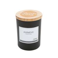 Bougie parfumée au Jasmin personnalisable avec couvercle en bambou - Flam - Pandacola