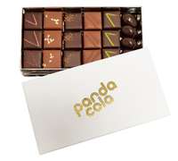 Coffret personnalisable assortiment de carrés de chocolat - Made in France - Pandacola
