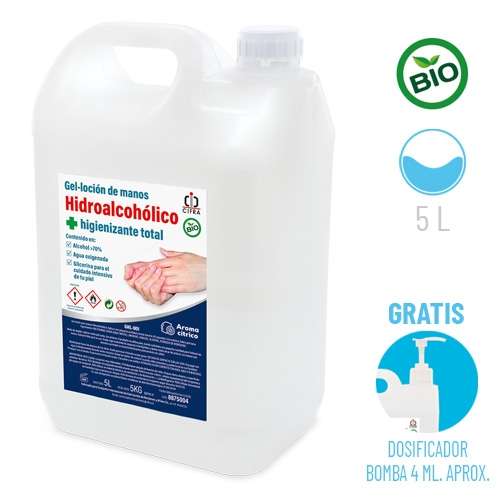 Distributeur de gel hydroalcoolique - Bidon de gel hydroalcoolique 5L pour les mains - Locion - Pandacola