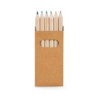 Boîte de 6 crayons de couleur publicitaire - Lab - Pandacola
