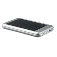 Chargeur externe publicitaire 4000 mAh en aluminium avec panneau solaire - Solarflat - Pandacola