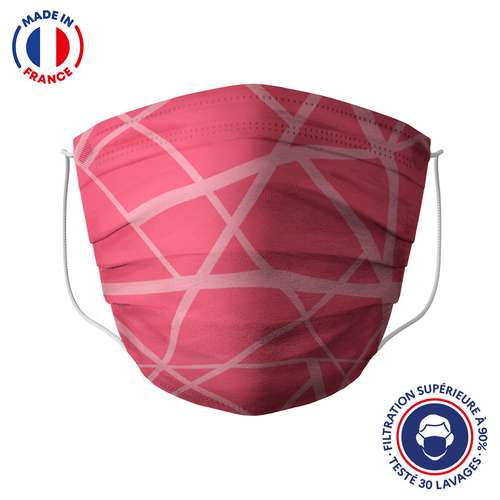 Masques de protection - UNS1 30 lavages made in France - Masque grand public à filtration garantie supérieure à 95% - zigzag | Barral - Pandacola