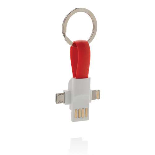 Porte-clés multifonctions - Câble porte-clés 3 en 1 personnalisable en silicone - Longford - Pandacola