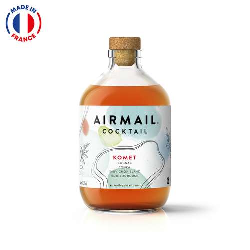 Bouteilles de spiritueux - Cocktail cognac et tonka 270 ou 545 mL - Komet vol. 12,3% | Airmail Cocktail® - Pandacola