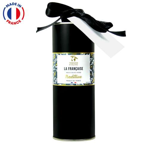 Huiles d'olive - Huile d'olive personnalisable made in France - Tradition métal | Trésor d’Olive - Pandacola