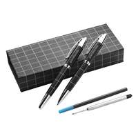 Parure stylo à bille publicitaire en métal avec coffret cartonné - Zusse - Pandacola