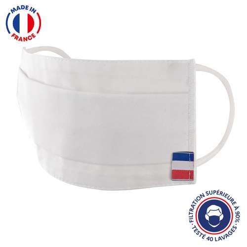 Masques de protection - UNS1 40 lavages - Masque grand public à filtration garantie supérieure à 97% - Masque coton made in France - Pandacola
