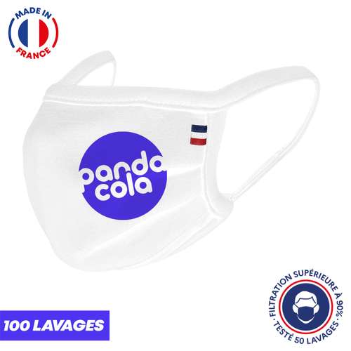 Masques de protection - UNS1 100 lavages personnalisé - Masque grand public à filtration garantie supérieure à 96% - Masque fabriqué in France | Marcou - Pandacola