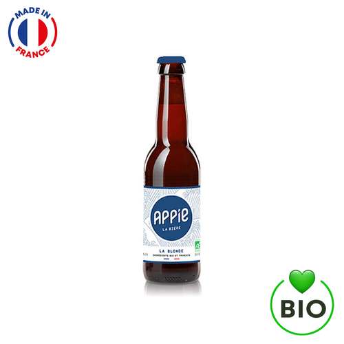 Bouteilles de bières - Bouteille de bière de 33cL - La Blonde Bio vol. 4,9% | Appie® - Pandacola