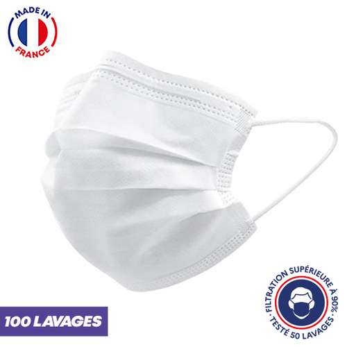 Masques de protection - UNS1 100 lavages made in France - Masque grand public à filtration garantie supérieure à 98% - Pandacola