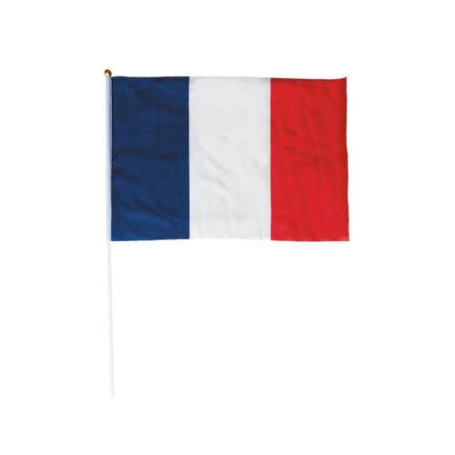 Drapeaux à agiter - Drapeau à agiter France 30 x 45 cm - Pandacola