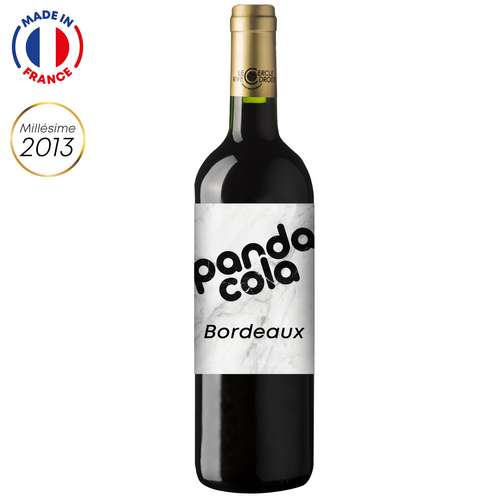 Bouteilles de vin - Bouteille de vin 75cl Bordeaux Supérieur 2013 avec étiquette personnalisable | Château Sainte Barbe - Pandacola