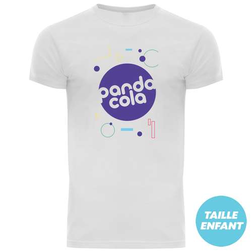 Tee-shirts - T-shirt publicitaire blanc enfant col rond quadruple épaisseur 180 gr/m² - Saga - Pandacola