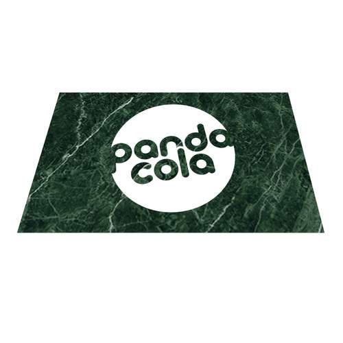 Stickers pour le sol - Sticker de sol promotionnel carré en vinyle 30x30 cm - Kari - Pandacola
