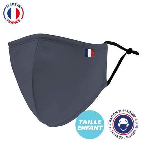Masques de protection - UNS1 50 lavages forme ninja couleur - Masque grand public à filtration garantie supérieure à 99% | Paris color kids - Pandacola