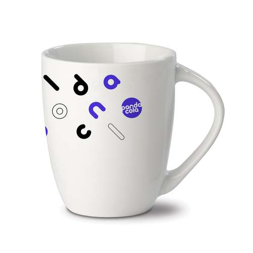 Mugs - Mug publicitaire en porcelaine forme conique 300 ml - Cono - Pandacola