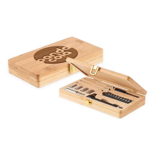 Boîtes à outils - Boîte à outils personnalisée en bambou 27 pièces - Bricol - Pandacola