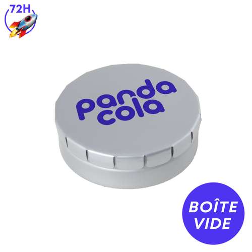 Bonbons - EXPRESS 72h - Boite clic clac personnalisable vide 45 mm de diamètre - Pandacola