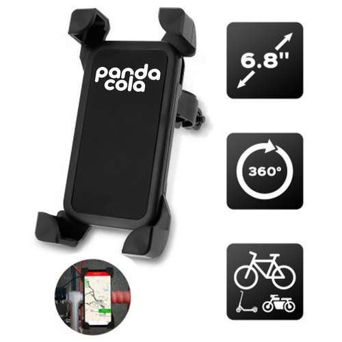 Supports smartphones/tablettes tactiles - Support de téléphone personnalisable pour vélo et VTT - système de fixation 360°C | Akashi - Pandacola