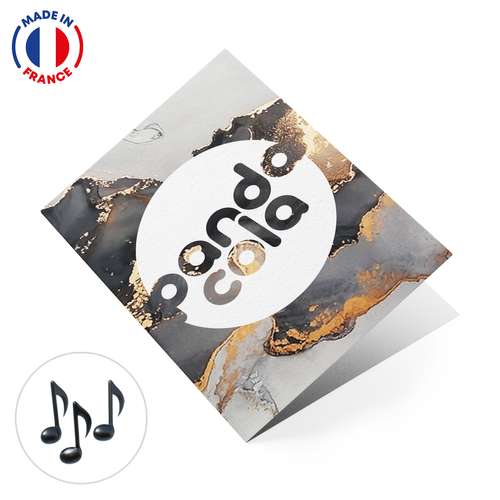 Carte de voeux - Carte de vœux musicale personnalisée avec musique de votre choix | Assemblée en France - Musi - Pandacola