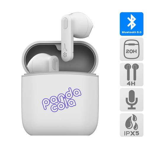 Ecouteurs - Ecouteurs sans fil avec boitier de rechargement personnalisable - Sound | Akashi - Pandacola