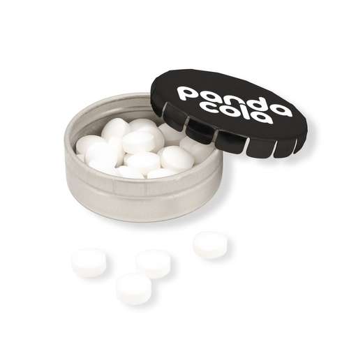 Bonbons - Boîte publicitaire click clack avec 12 gr de minties sans sucre 4,5 cm - Penco - Pandacola