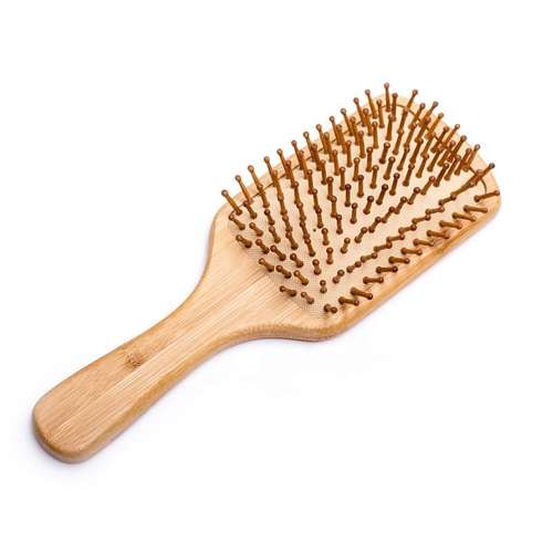 Brosses à cheveux - Brosse à cheveux rectangulaire en bambou - Prito - Pandacola