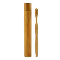 Brosse à dents avec étui rond en bambou - Rondu - Pandacola