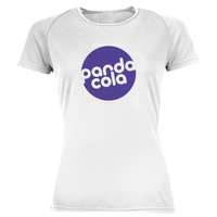 Tee-shirt respirant personnalisable de sport blanc femme en mesh polyester 140 gr/m² - Sporty - Pandacola