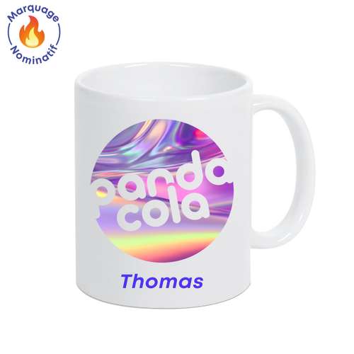 Mugs - Mug céramique avec prénom en sublimation 330 mL - Angus Prénom - Pandacola